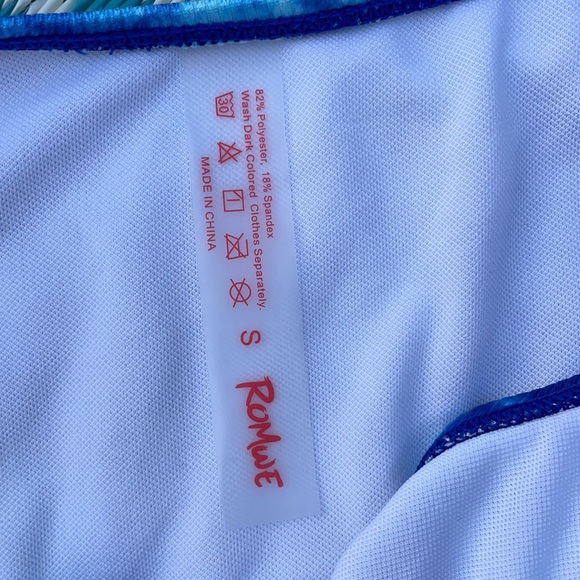 3 for $15🚨 NWOT Blue Tie Dye Bikini - Picture 3 of 6